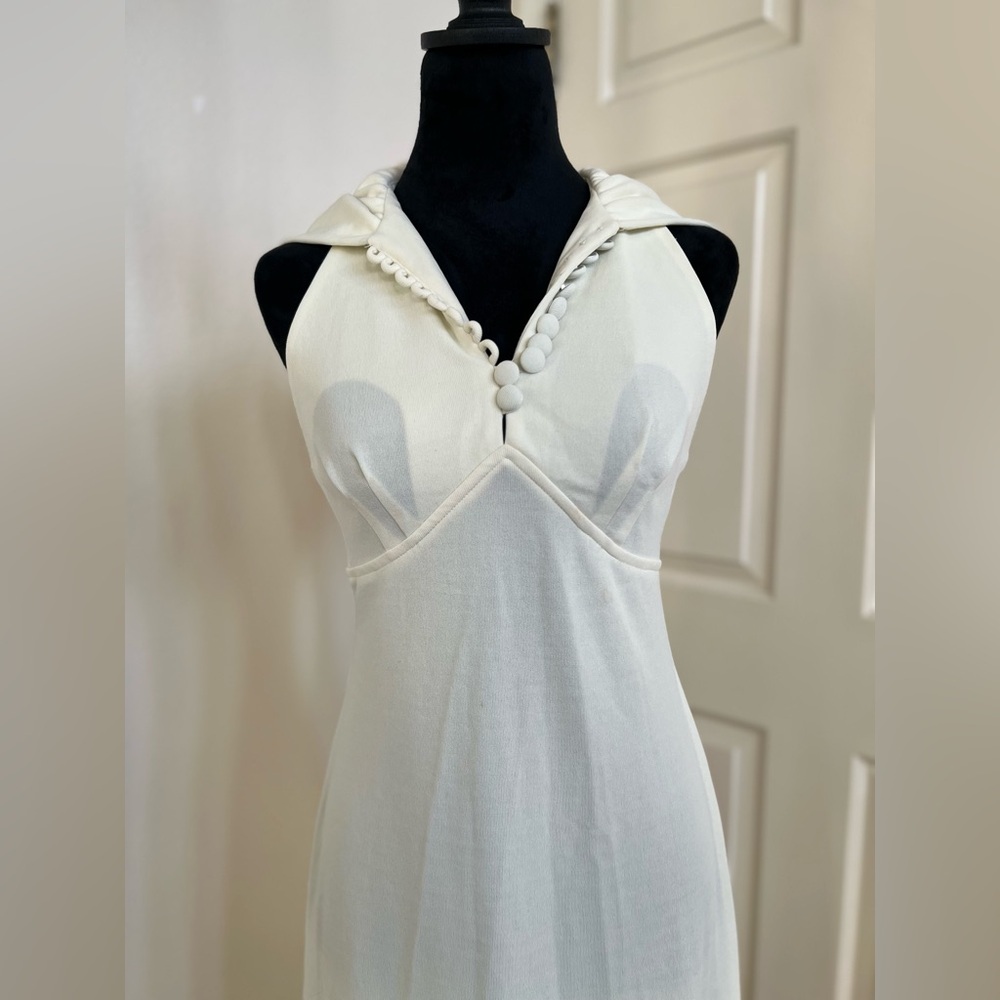 Vintage Hooded Romantic Cottage Core Dress - Picture 2 of 9